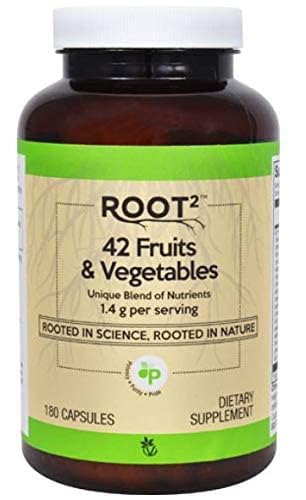 Close-up of NSI 42 Fruits & Vegetables ingredients