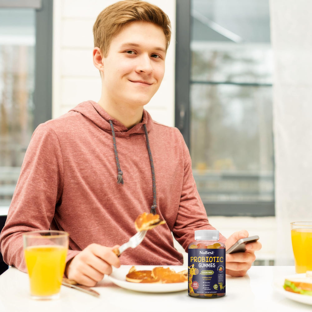 Close-up of soft chew probiotic gummies