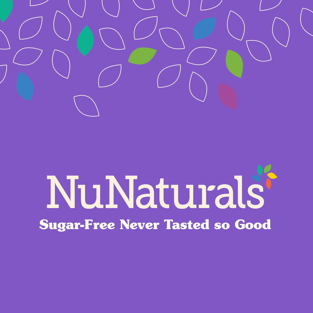 Brand packaging and NuNaturals logo on jar