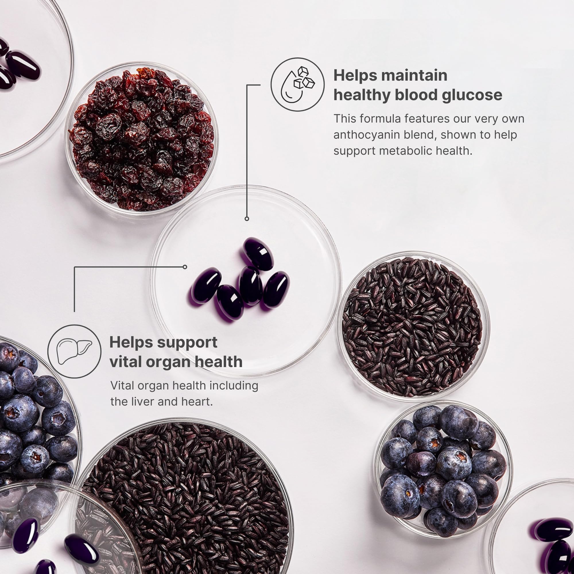 Nutrient-rich black rice used in the formula