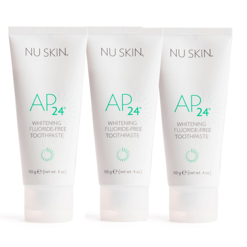 Nu Skin AP 24 Whitening Toothpaste Vanilla Mint 4 oz 3-Pack front view