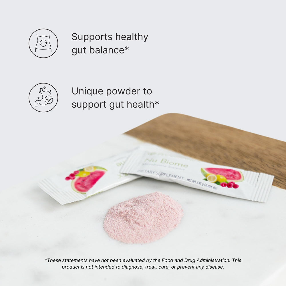 Nu Biome product label and key information