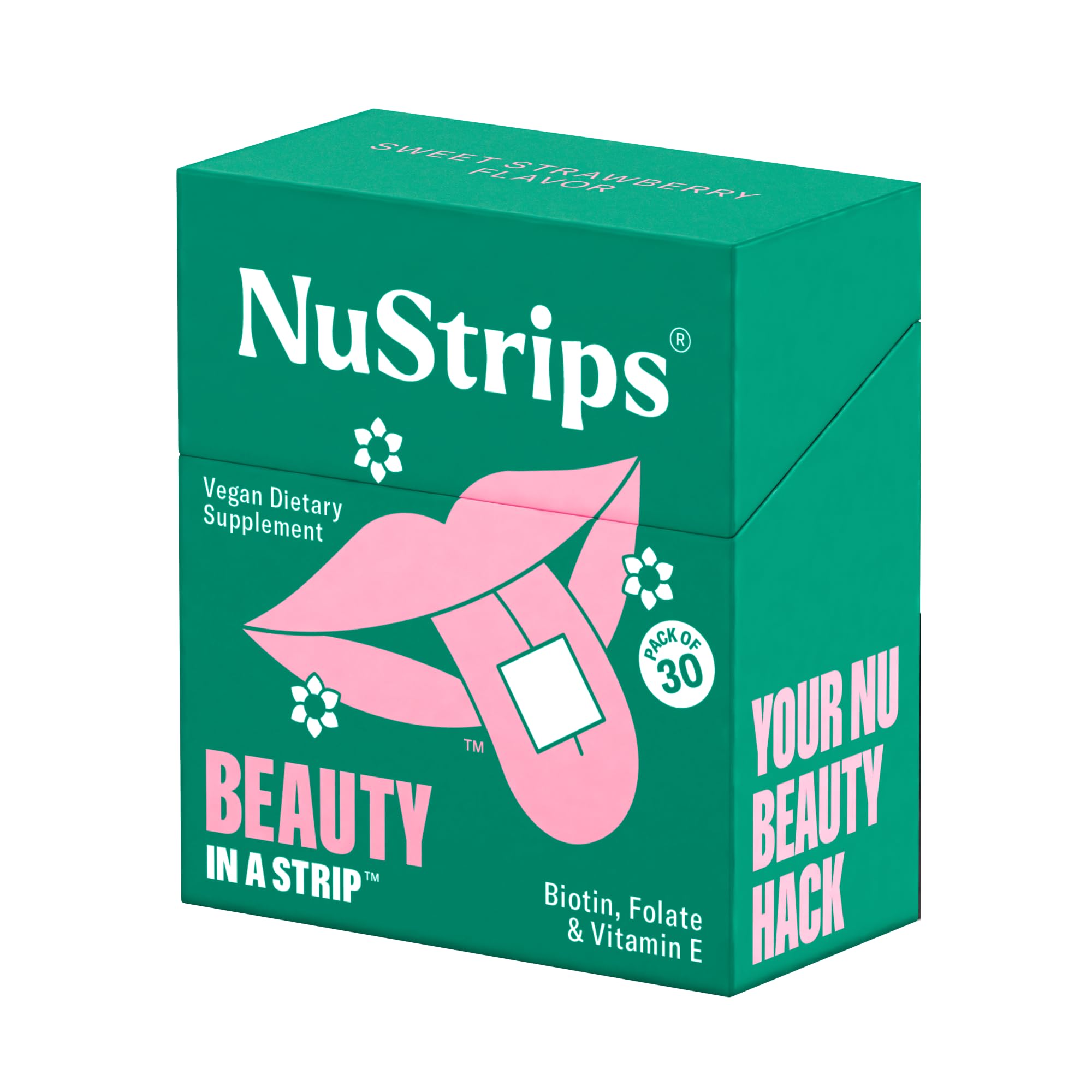 NuStrips packaging with 30 beauty strips