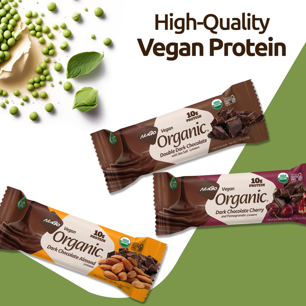 Certified gluten-free label on NuGo Organic bar