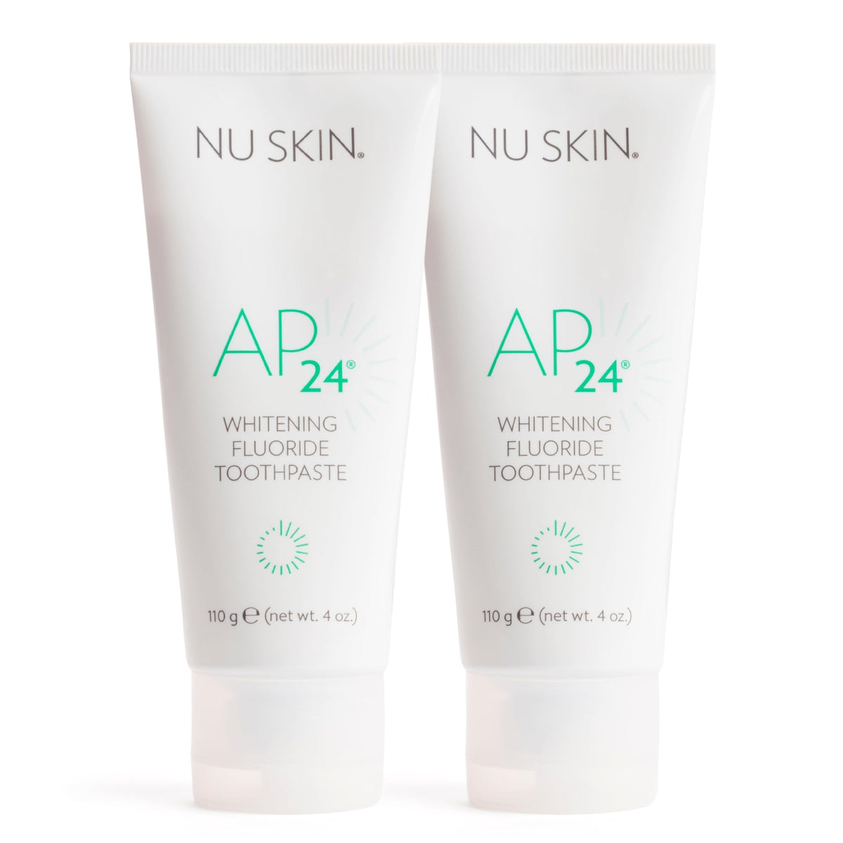 Nu Skin AP 24 Whitening Toothpaste tube with vanilla mint flavor