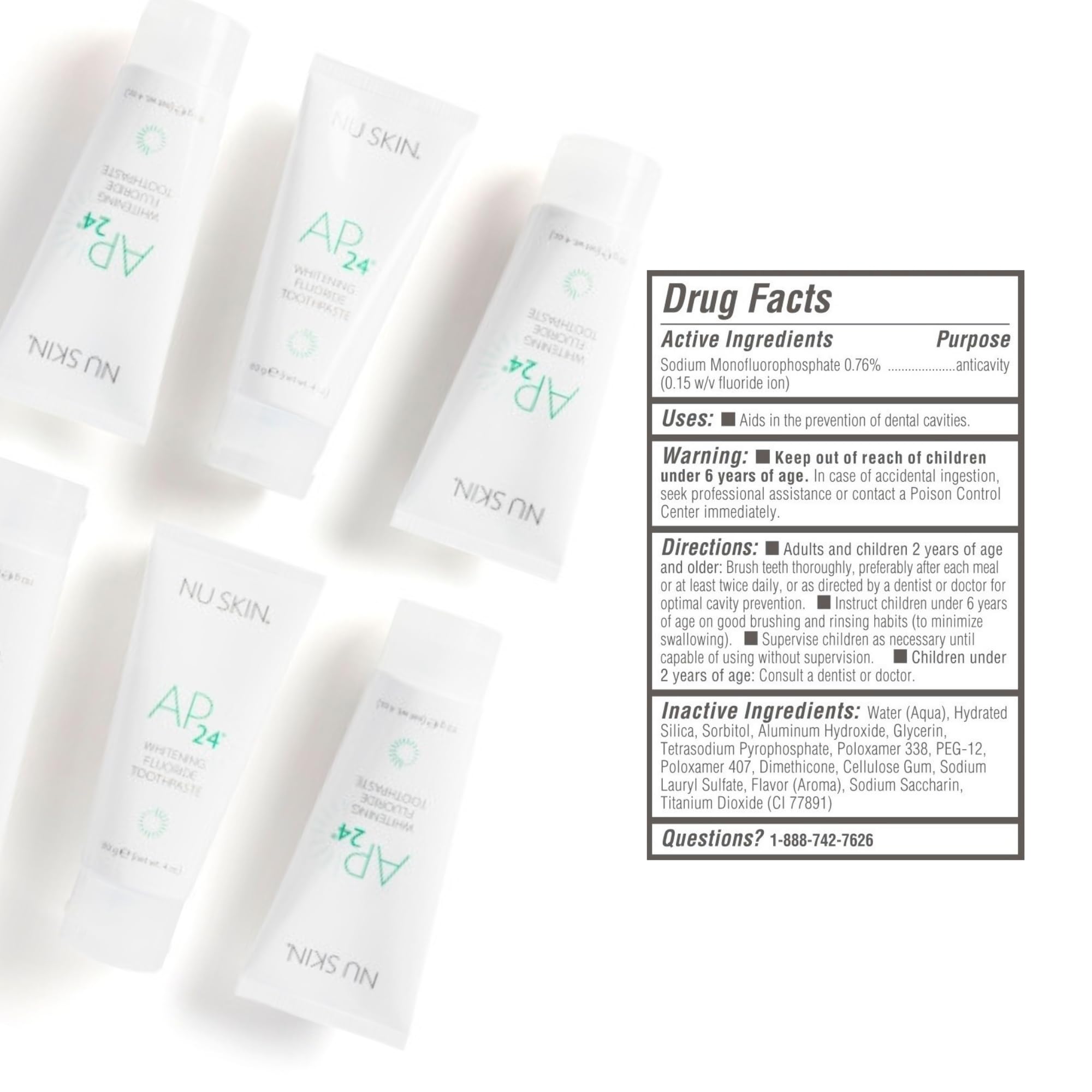 Packaging of Nu Skin AP 24 Whitening Toothpaste 1 pack
