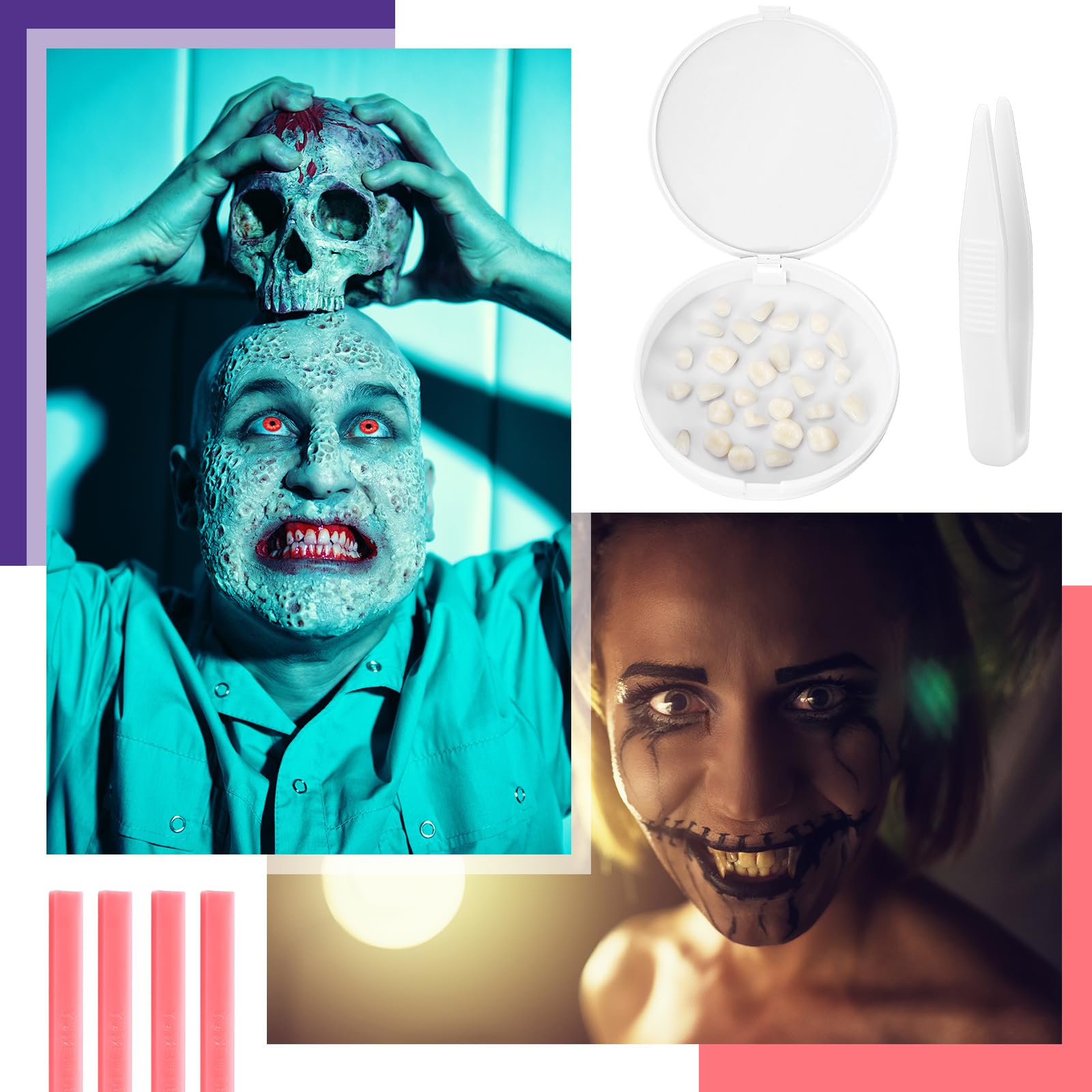 Compact portable DIY denture kit for home use