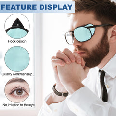 Close-up of a single silk eye patch showing soft fabric