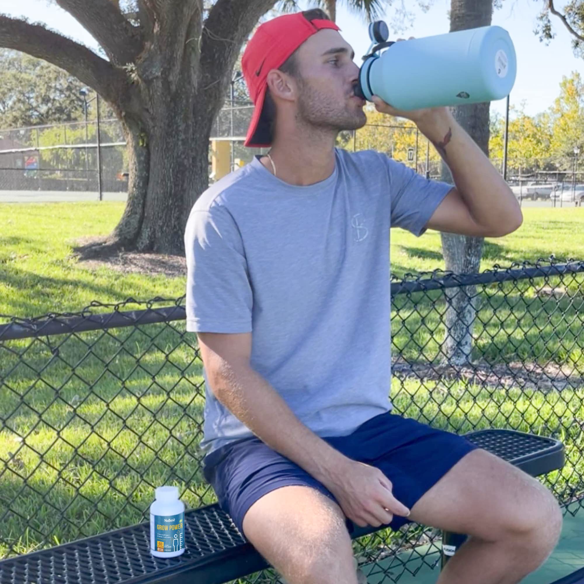 NuBest Grow Power box and bottle with 60 capsules