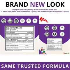 Open bottle showing 60 capsules inside