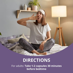 Key ingredients including Vitamin B6, Melatonin, and L-Theanine