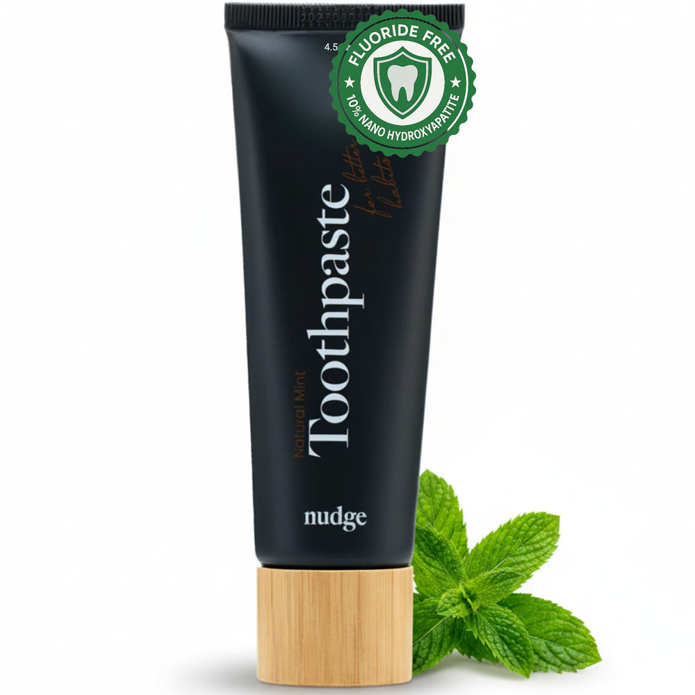 Nudge Nano Hydroxyapatite Toothpaste Remin+ Mint 4oz tube – front view