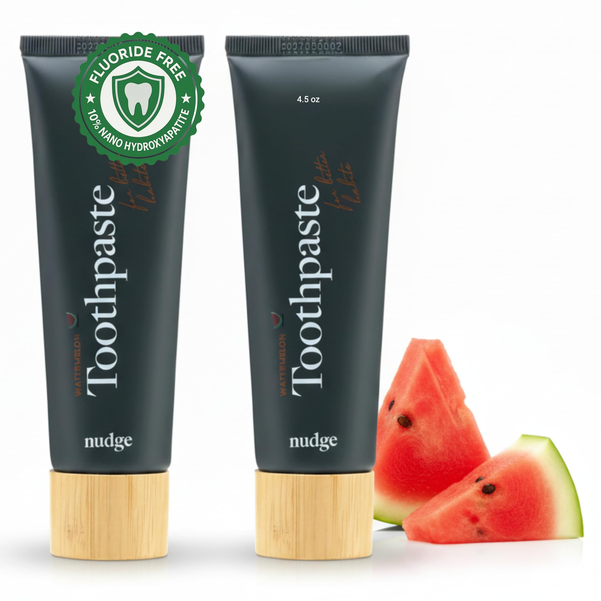 Nudge Watermelon Nano Hydroxyapatite toothpaste 4 oz pack – front view