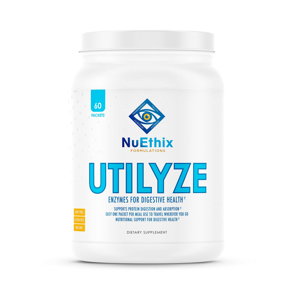 NuEthix Formulations digestive enzymes travel packet packaging