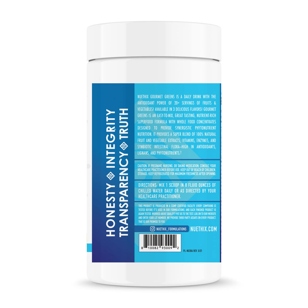 Close-up of ingredients: superfoods, probiotics, fiber and digestive enzymes