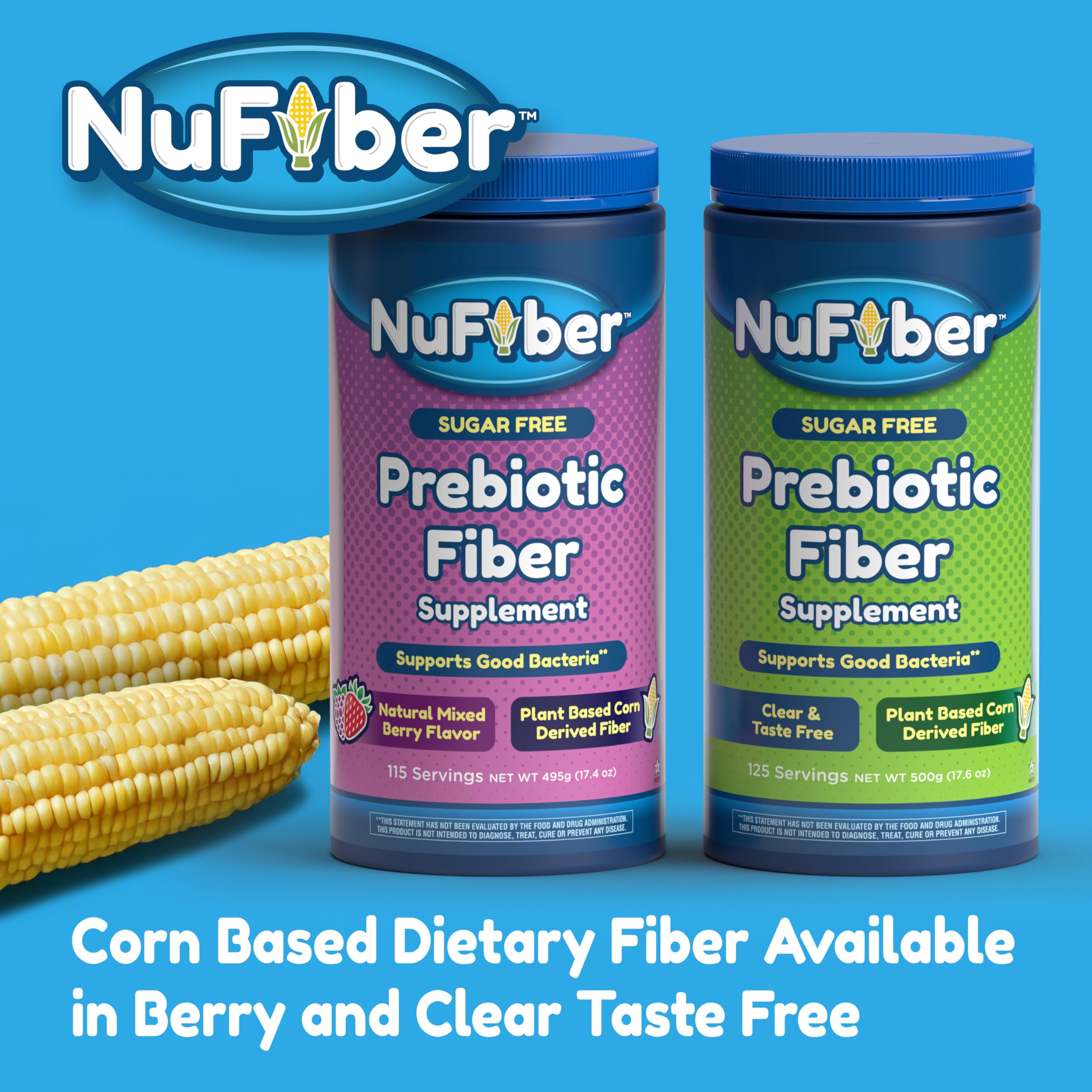 NuFiber packaging showing 125 servings