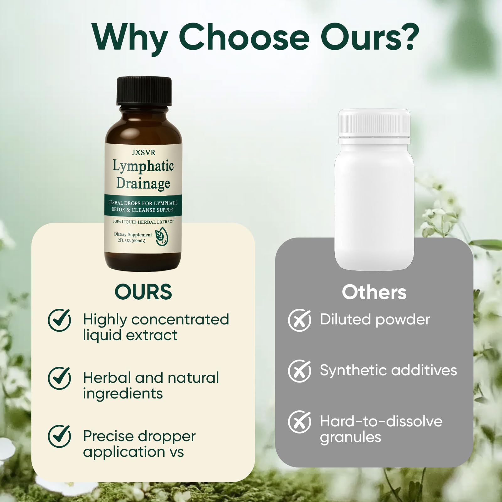 Nuflos bottle with 60 ml dosage and alcohol-free indication