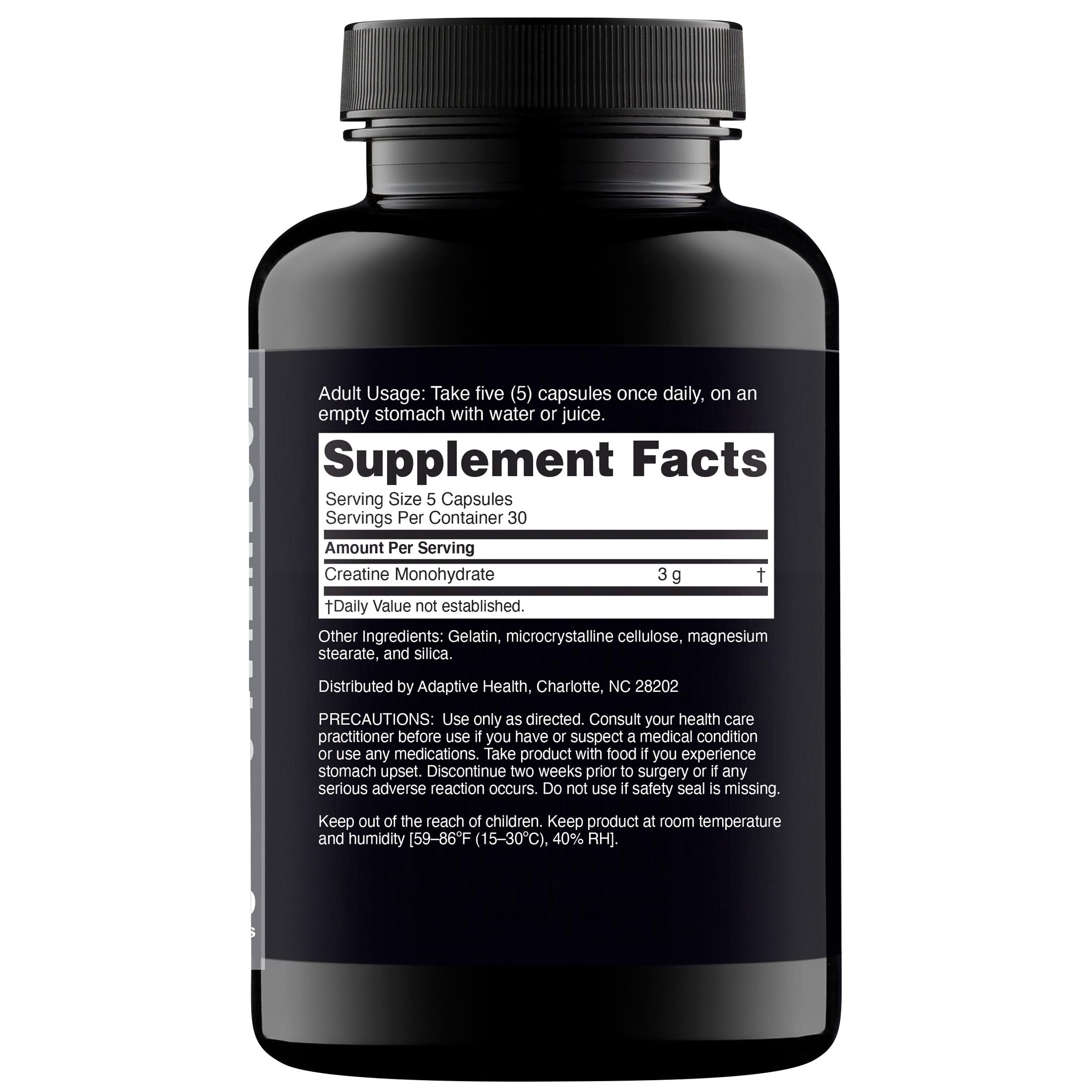 Close-up of Nugenix Essentials Creatine Monohydrate capsules 3000mg