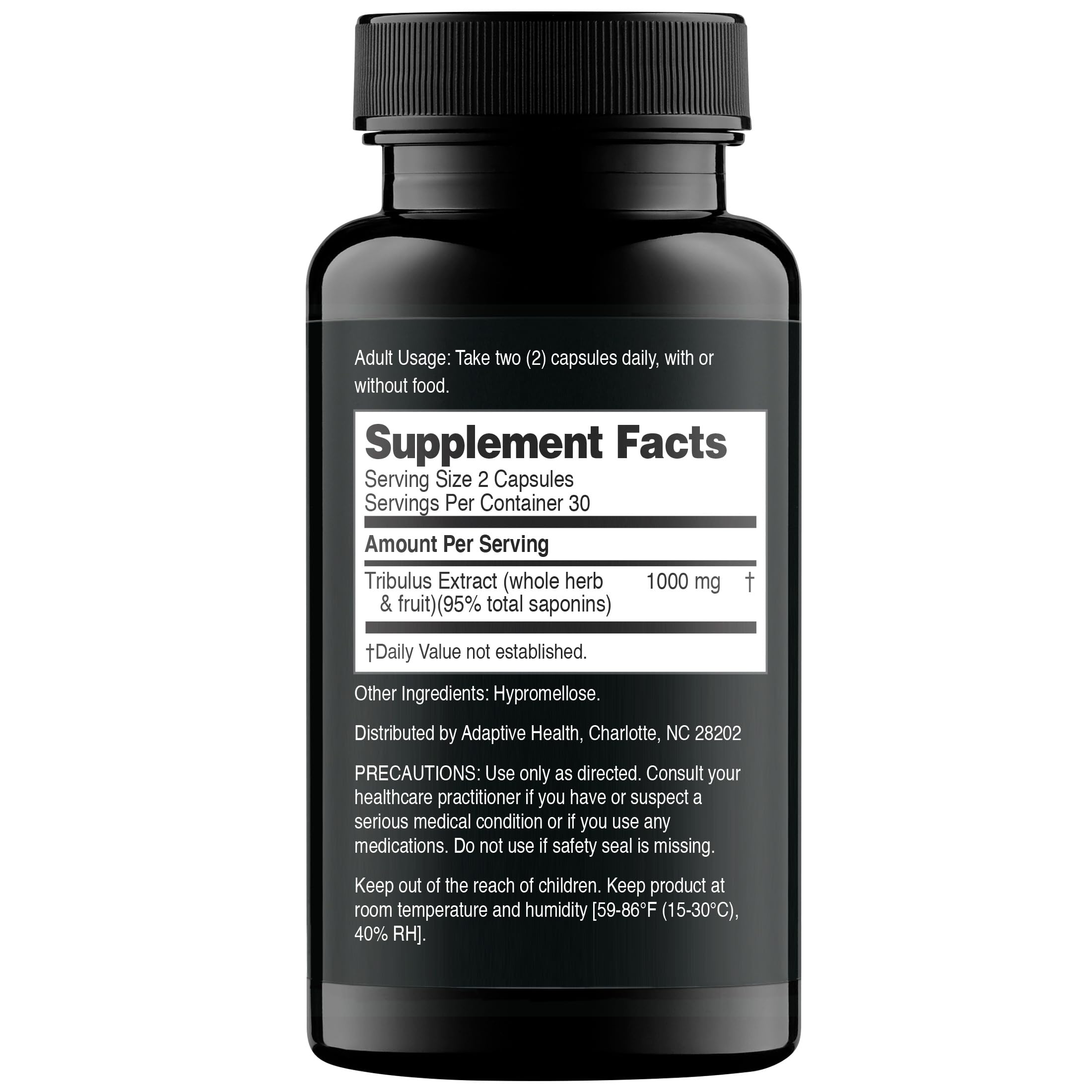 Tribulus Terrestris plant-derived extract capsules