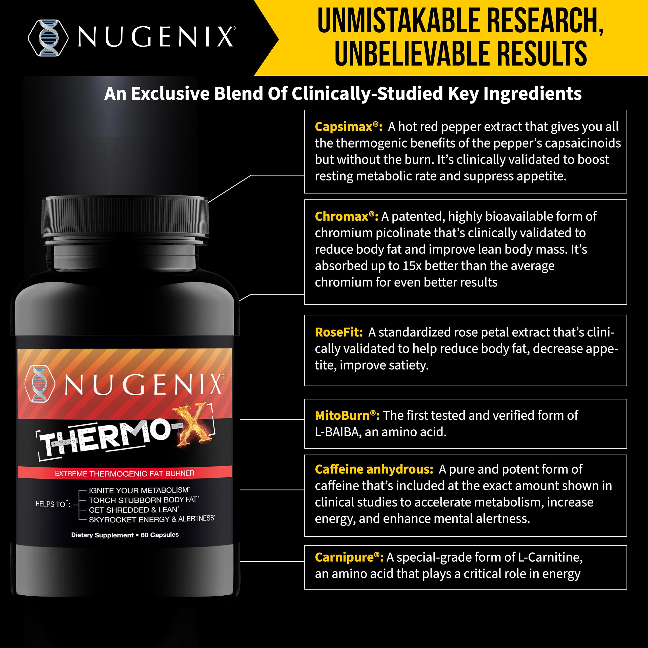 Nugenix Thermo-X box and bottle on a clean surface