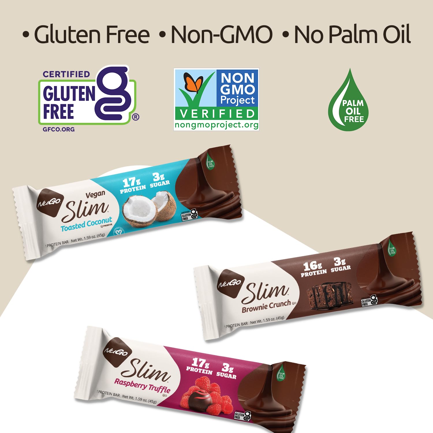 Nugo Crunchy Peanut Butter Protein Bar – pack of 12 carton