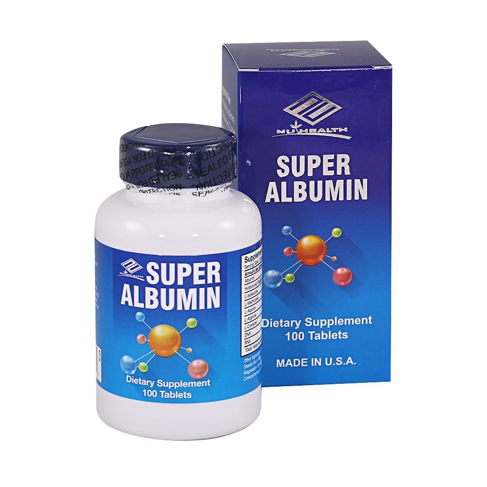 NuHealth Super Albumin packaging with tablets - product image 2