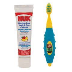 NUK Toddler Tooth & Gum Cleanser bottle with mixed berry flavor