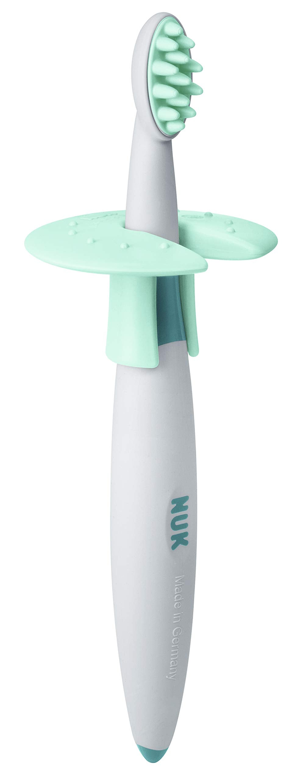 Anti-slip grip for secure handling by parent and child