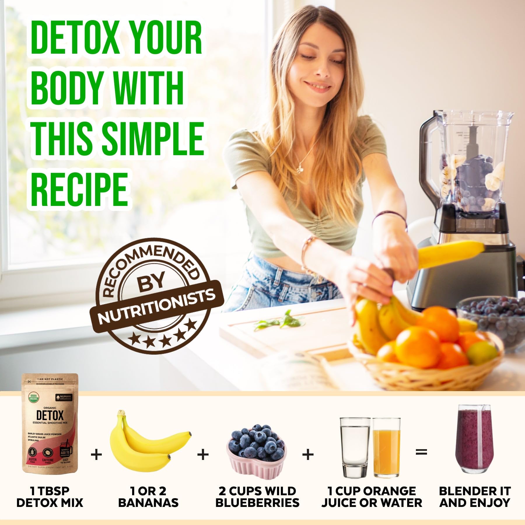 Ingredients: spirulina, Atlantic dulse, barley grass