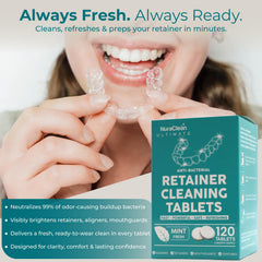 NuraClean Ultimate tablet dissolving in water with fizzing action