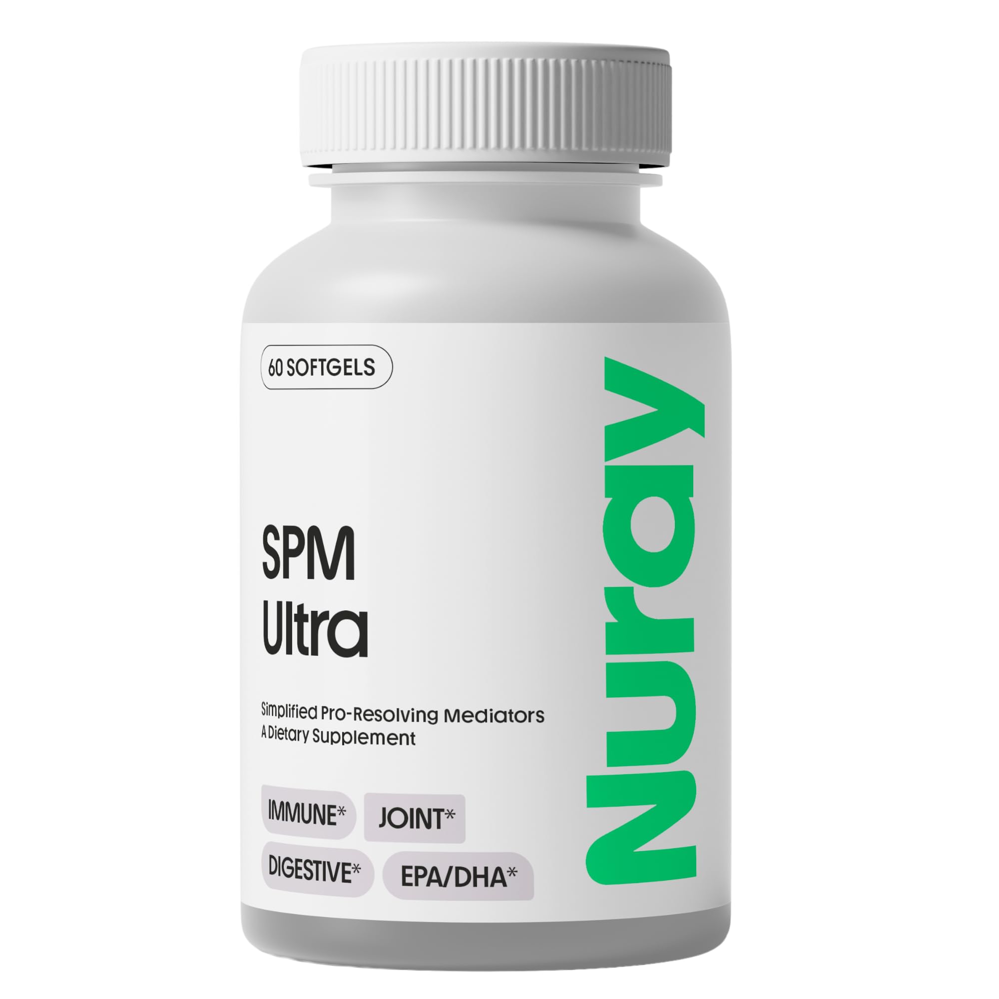 Nuray Pro-Resolving Mediators Omega-3 softgels bottle – front view