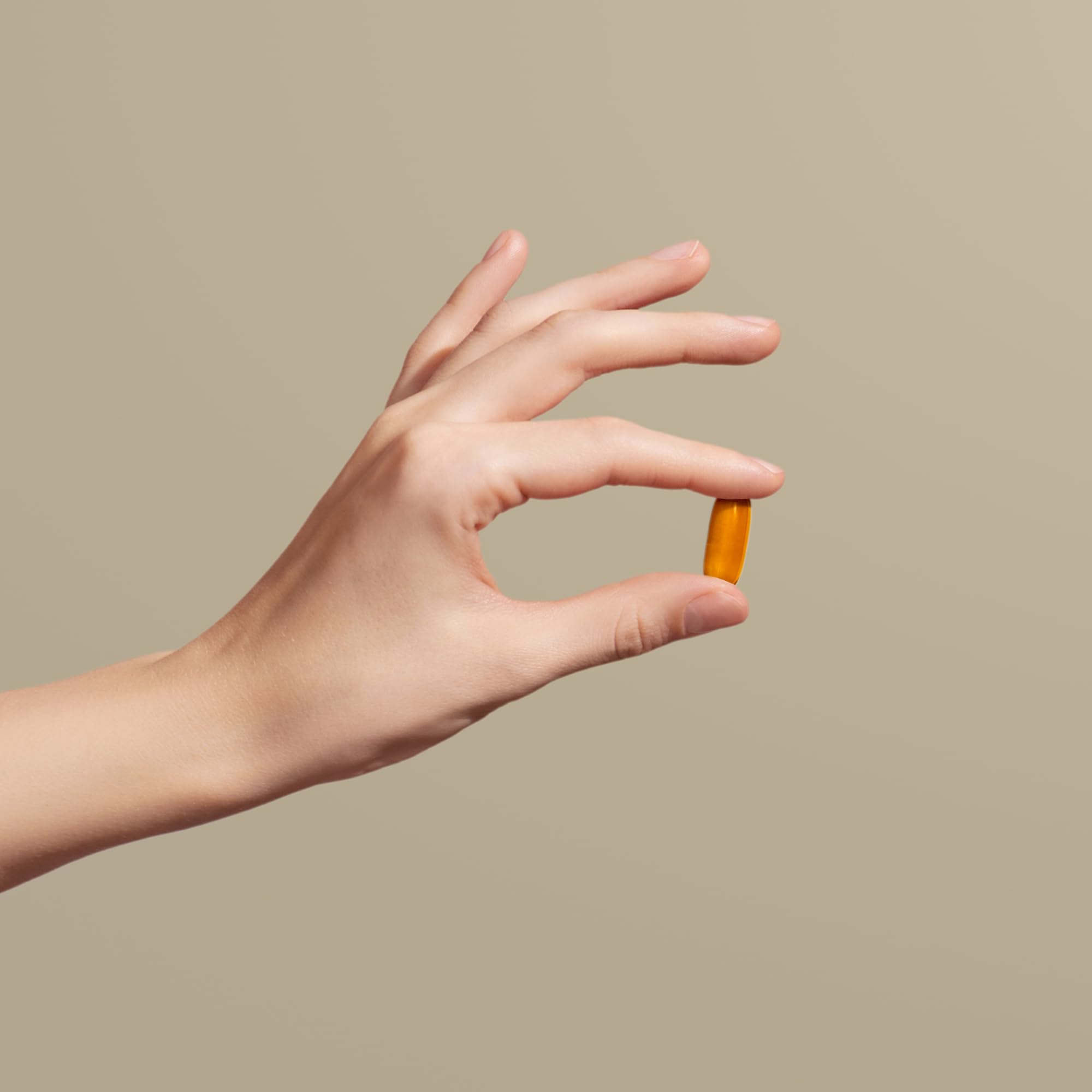 Close-up of Nuray omega-3 softgels capsules