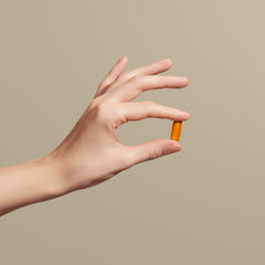 Close-up of Nuray omega-3 softgels capsules