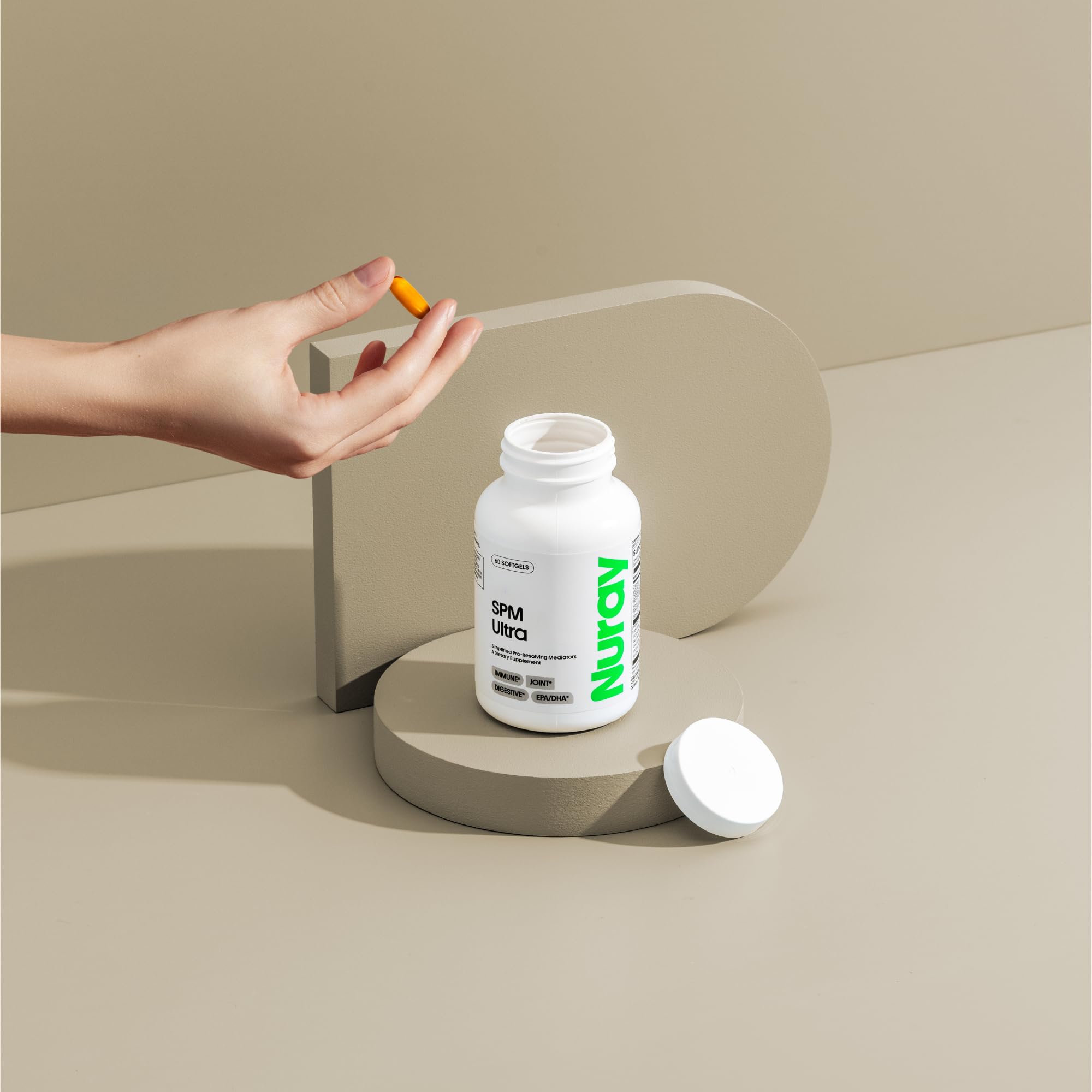 Product packaging box and Nuray bottle together