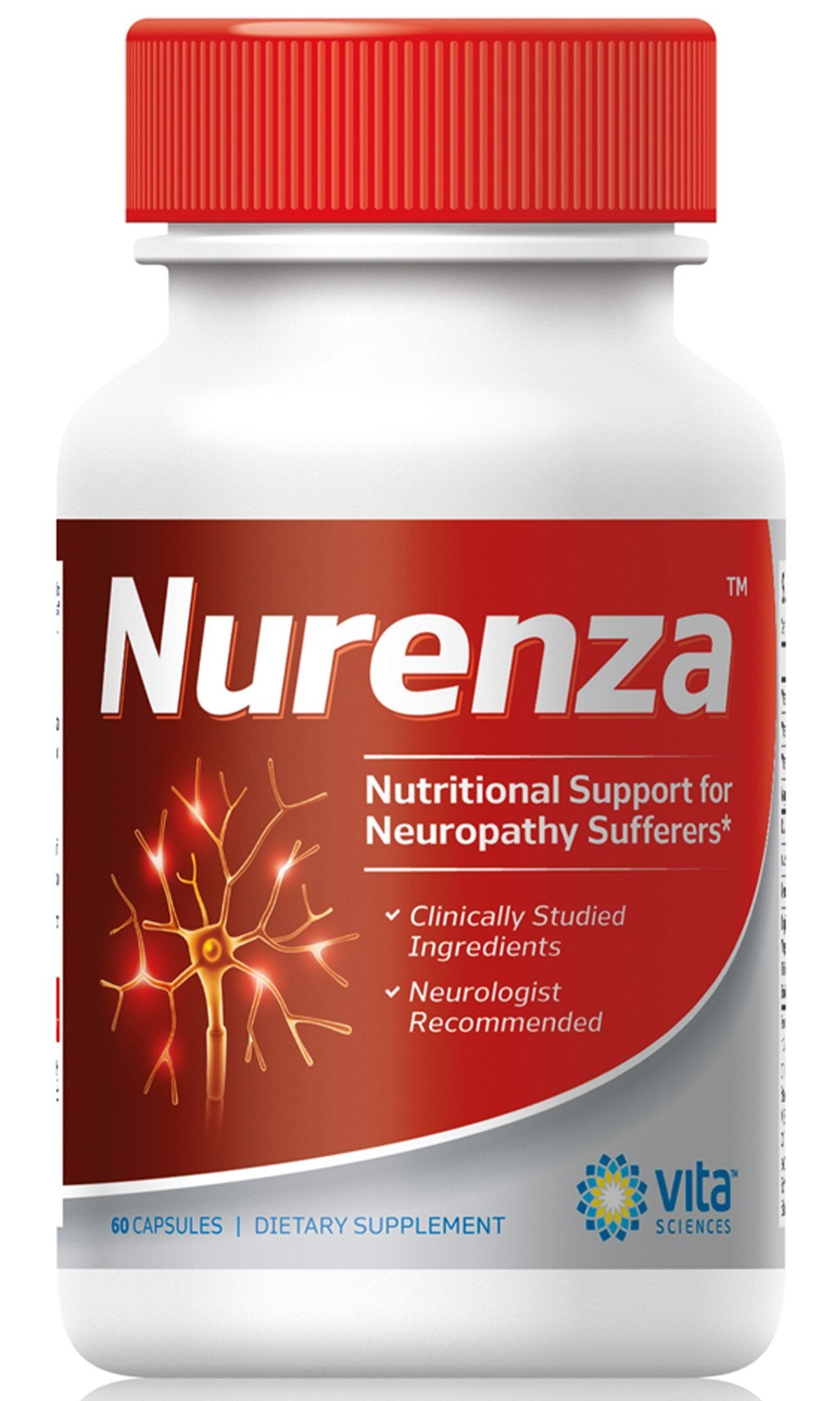Nurenza Neuropathy Relief bottle with label