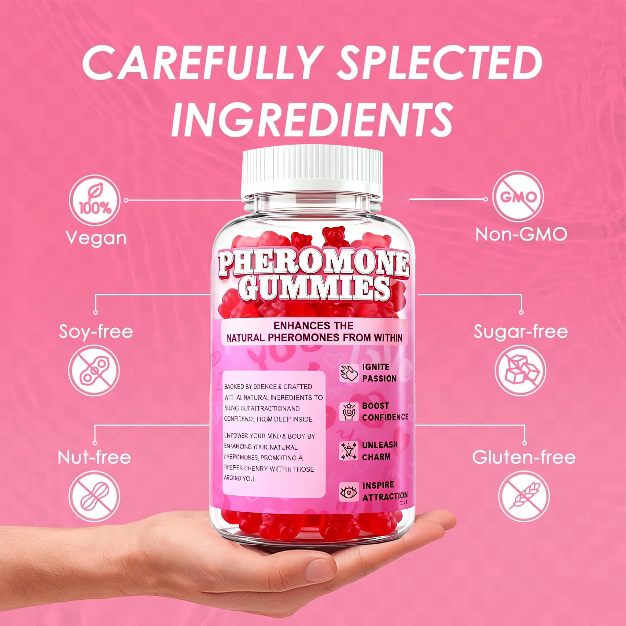 Lifestyle image showing confidence and glow associated with Nurri Pheromone Gummies