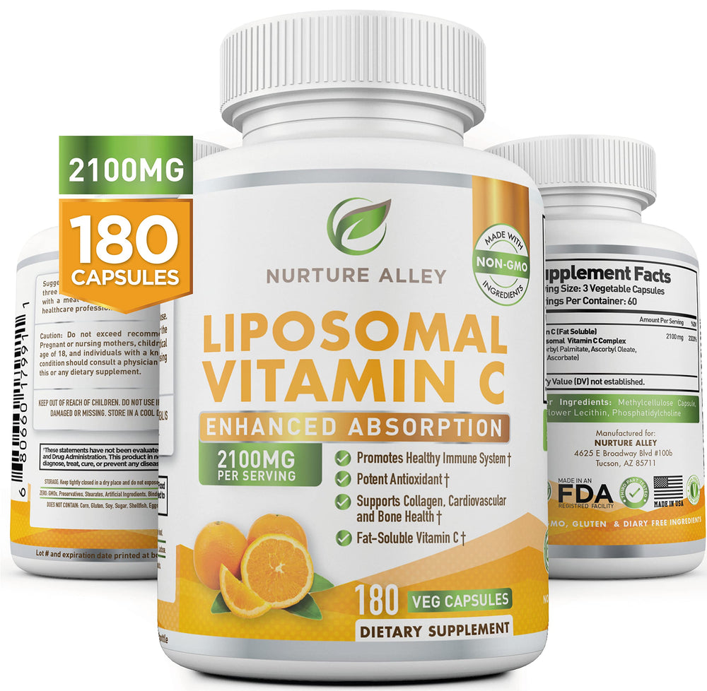 NURTURE ALLEY Liposomal Vitamin C 2100mg bottle - hero image