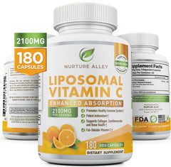 NURTURE ALLEY Liposomal Vitamin C 2100mg bottle - hero image