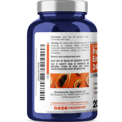 Side view of NusaPure Papaya Papain Enzyme Complex bottle