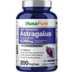 NusaPure Astragalus 20:1 Extract capsules - 300 mg each