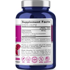 Close-up of Forskolin veggie capsules