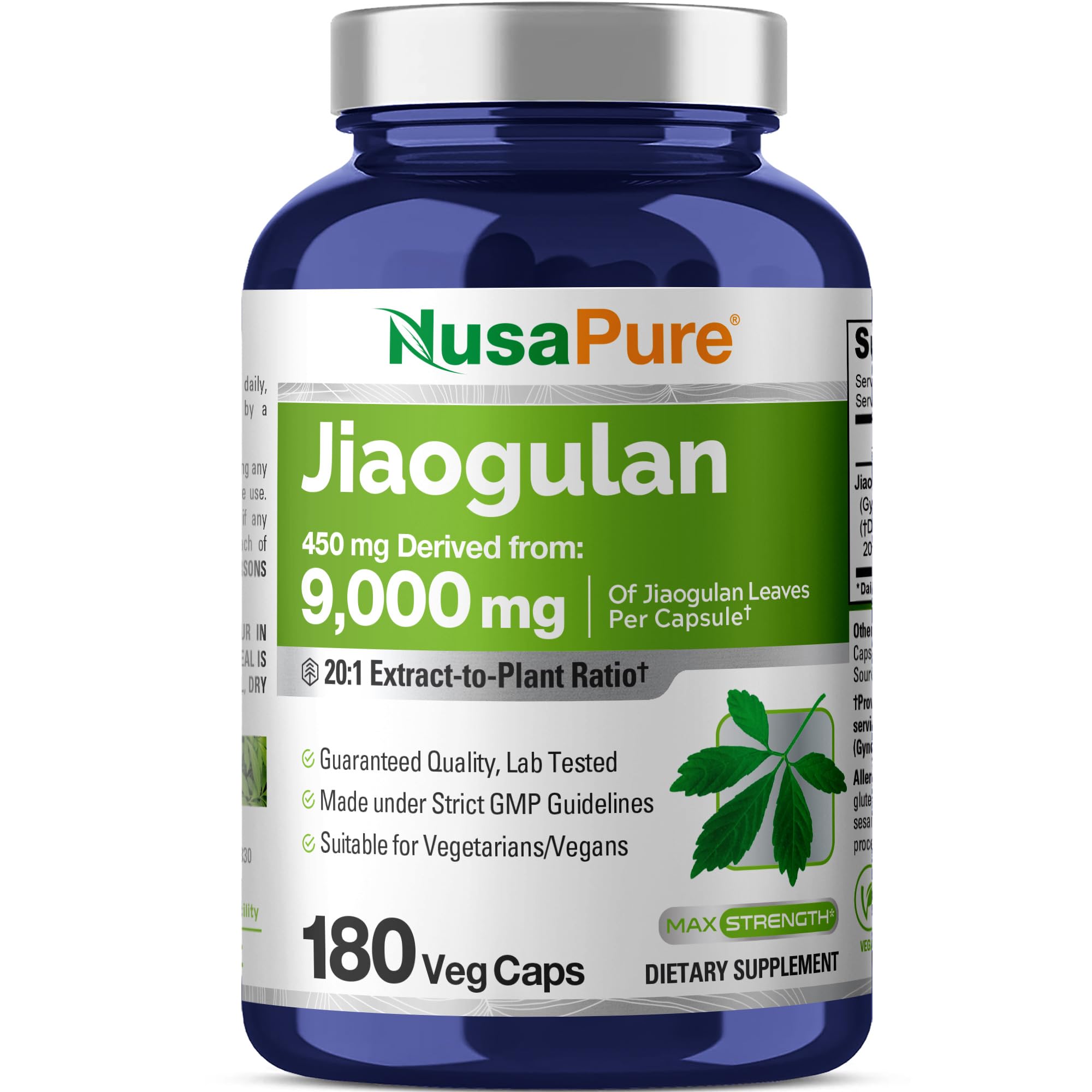 NusaPure Jiaogulan 20:1 extract 450 mg per capsule
