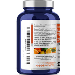 Bioperine and Vitamin C supplement detail