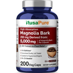 NusaPure Magnolia Bark 20:1 Extract capsule close-up