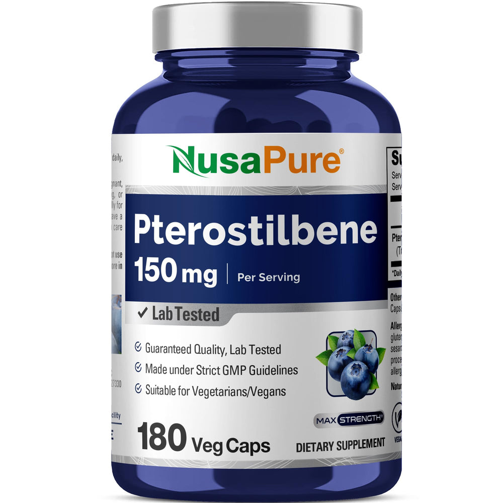 NusaPure Pterostilbene 150mg bottle front view