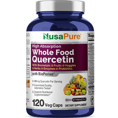 NusaPure Quercetin with Bromelain 500mg bottle front