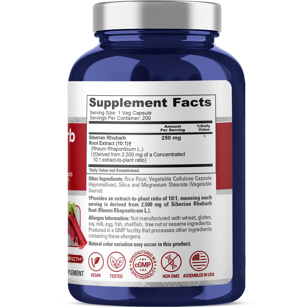 Close-up of 200 vegetarian capsules in bottle