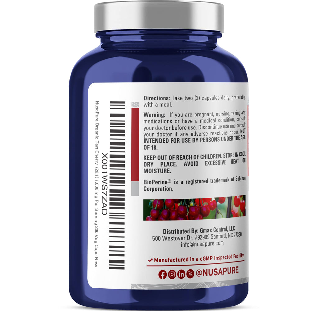 Product packaging for NusaPure Tart Cherry