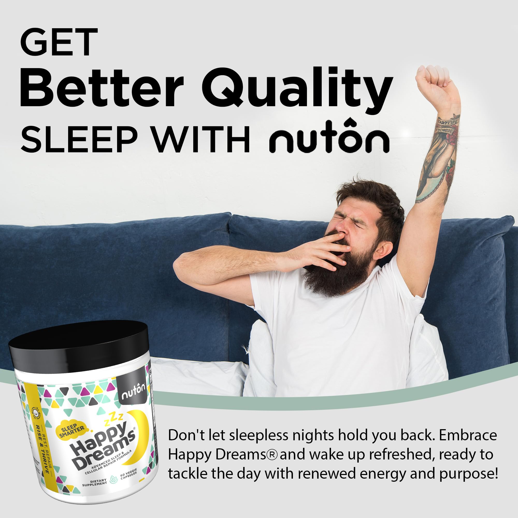 Non-habit forming sleep aid concept image