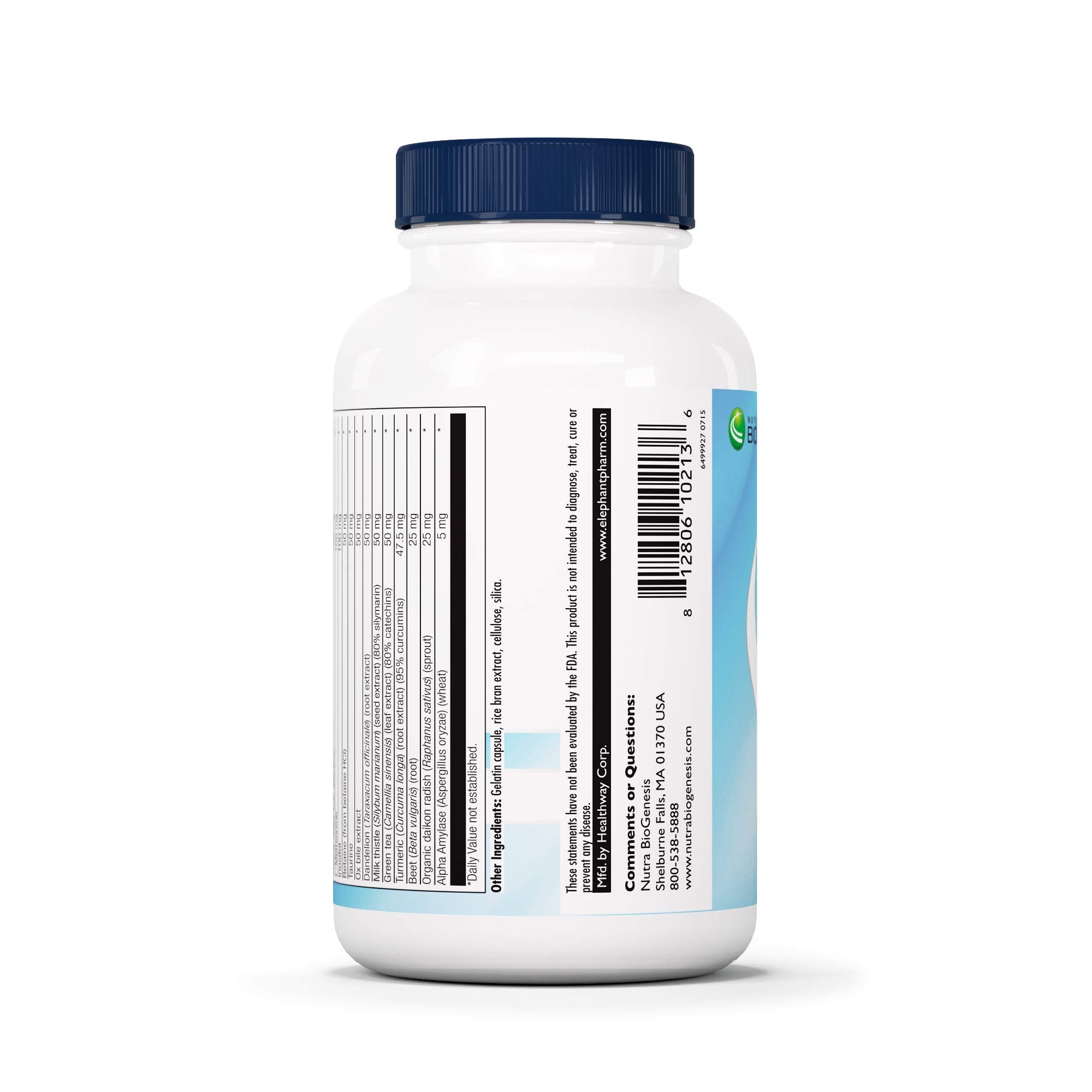 90-capsule BioLiv digestive supplement bottle